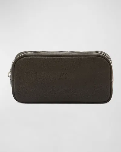 Il Bisonte Men's Cestello Leather Toiletry Bag In Black