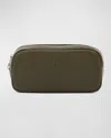 Il Bisonte Men's Cestello Leather Toiletry Bag In Green