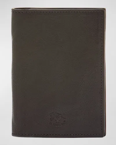 Il Bisonte Men's Cestello Medium Vertical Bifold Wallet In Brown