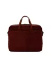 Il Bisonte Men's Galileo Vegetable-tanned Leather Briefcase In Caffe