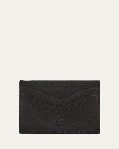 Il Bisonte Men's Leather Card Case In Black