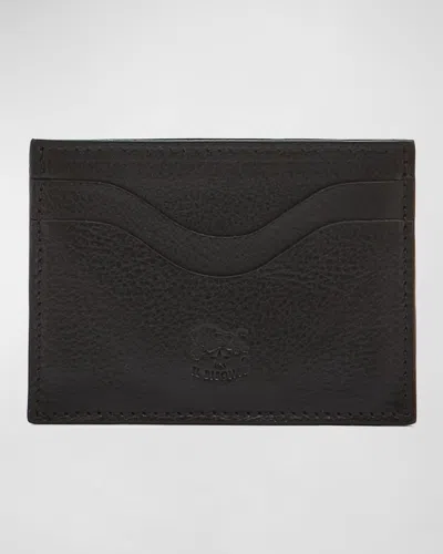 Il Bisonte Men's Leather Card Case In Black