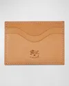Il Bisonte Men's Leather Card Case In Brown