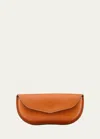 Il Bisonte Men's Leather Eyeglass Case In Caramel
