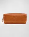 Il Bisonte Men's Leather Travel Toiletry Case In Vintage Natural