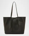 Il Bisonte Nina Pleated Leather Tote Bag In Black