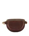 Il Bisonte Oliveta Zip Leather Belt Bag In Brown