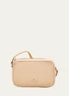 Il Bisonte Oliveta Vacchetta Leather Camera Crossbody Bag In Natural