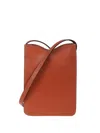 Il Bisonte Press-fastening Leather Shoulder Bag In Brown