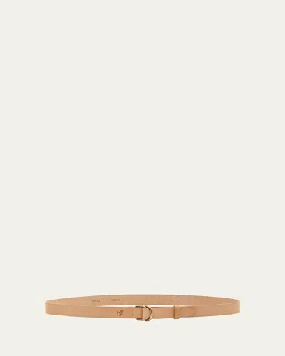 Il Bisonte Reversible Calf Leather Belt In Brown