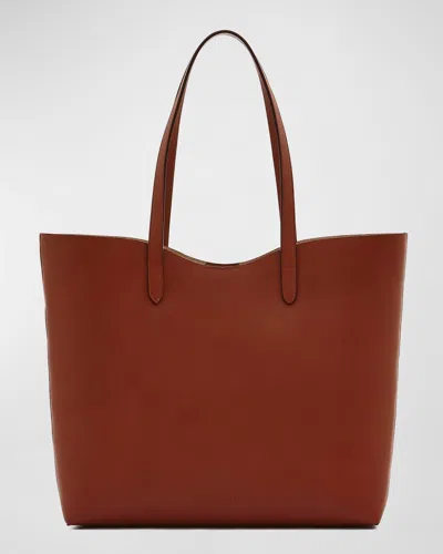 Il Bisonte Roseto Vacchetta Leather Tote Bag In Chocolate