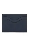 Il Bisonte Salina Leather Card Case In Blue