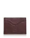 Il Bisonte Salina Leather Card Case In Caffe