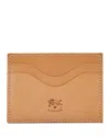 Il Bisonte Salina Leather Card Case In Natural
