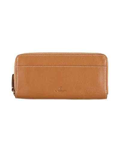 Il Bisonte Small Leather Goods - Wallets In Camel - Burgundy