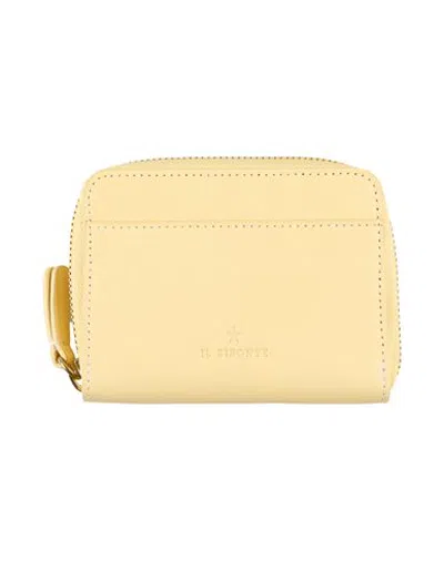 Il Bisonte Small Leather Goods - Wallets In Yellow - Camel - Military Green