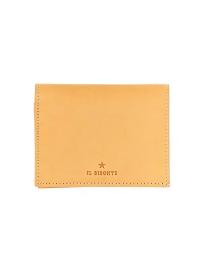 Il Bisonte Small Leather Wallet In Buff