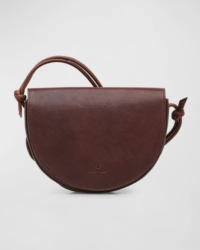 Il Bisonte Women's Snodo Leather Crossbody Saddle Bag In Caffe