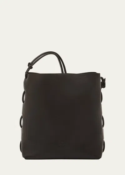 Il Bisonte Women's Snodo Leather Crossbody Tote Bag In Black