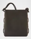 Il Bisonte Snodo Knot Leather Shoulder Bag In Black