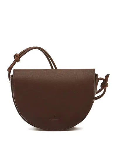 Il Bisonte Snodo Small Leather Crossbody Bag In Brown