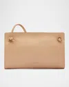 Il Bisonte Snodo Zip Leather Crossbody Bag In Brown