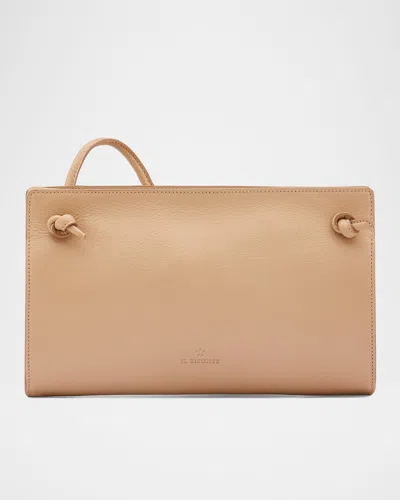 Il Bisonte Snodo Zip Leather Crossbody Bag