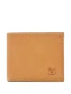Il Bisonte Stitched Leather Wallet In Neutral