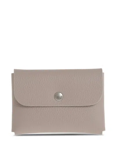Il Bisonte Titano Hammered-leather Coin-purse In Purple
