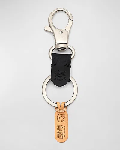 IL BISONTE UNISEX DOUBLE LEATHER KEYRING