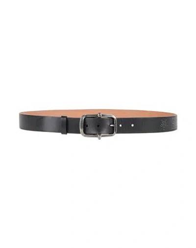 Il Bisonte Woman Belt Black Size 39.5 Cowhide