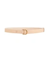 Il Bisonte Woman Belt Light Pink Size Onesize Leather In Neutral