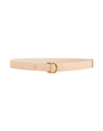 Il Bisonte Woman Belt Light Pink Size Onesize Leather In Neutral