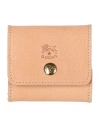 Il Bisonte Woman Coin Purse Beige Size - Leather In Neutral