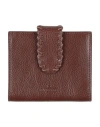 Il Bisonte Woman Coin Purse Chocolate Brown Size - Leather