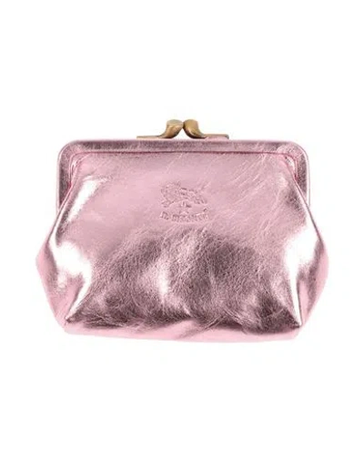 Il Bisonte Woman Coin Purse Lilac Size - Leather In Purple