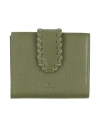 Il Bisonte Woman Coin Purse Military Green Size - Leather