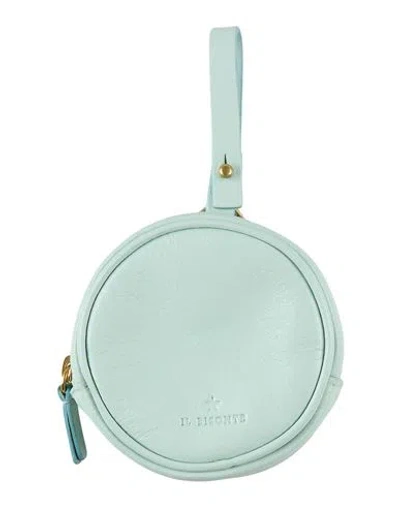 Il Bisonte Woman Coin Purse Sky Blue Size - Leather