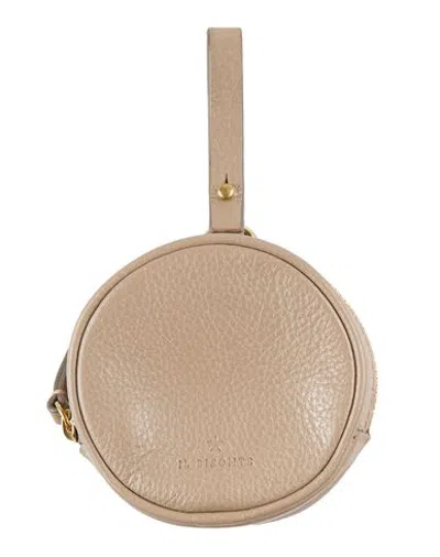 Il Bisonte Woman Coin Purse Taupe Size - Leather In Grey