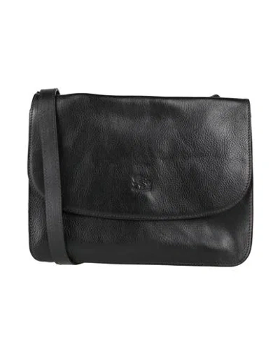 Il Bisonte Woman Cross-body Bag Black Size - Soft Leather