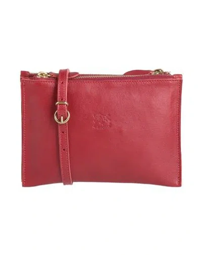 Il Bisonte Woman Cross-body Bag Brick Red Size - Leather