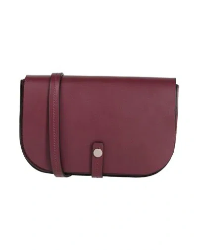Il Bisonte Woman Cross-body Bag Burgundy Size - Leather In Red