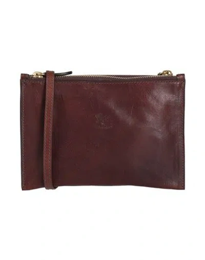Il Bisonte Woman Cross-body Bag Dark Brown Size - Leather
