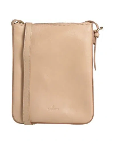 Il Bisonte Woman Cross-body Bag Light Brown Size - Leather In Sand