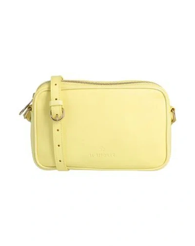 Il Bisonte Woman Cross-body Bag Light Yellow Size - Leather