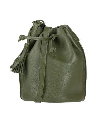 Il Bisonte Woman Cross-body Bag Military Green Size - Leather