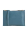 Il Bisonte Woman Cross-body Bag Pastel Blue Size - Leather