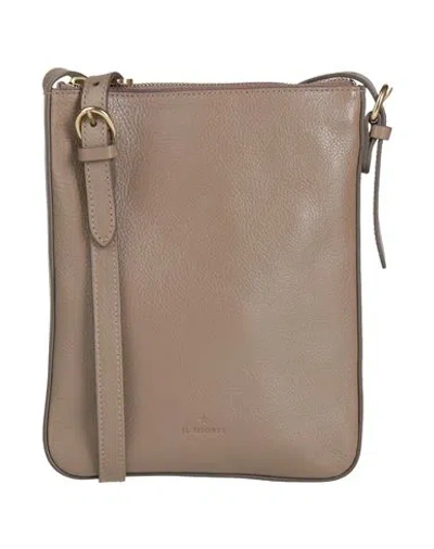 Il Bisonte Woman Cross-body Bag Taupe Size - Leather In Gray