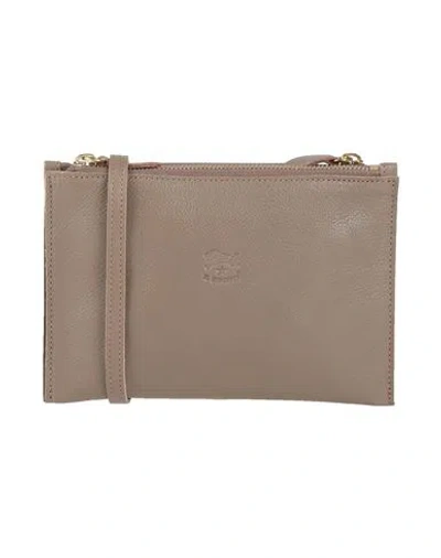 Il Bisonte Woman Cross-body Bag Taupe Size - Leather In Grey