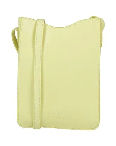 Il Bisonte Woman Cross-body Bag Yellow Size - Leather